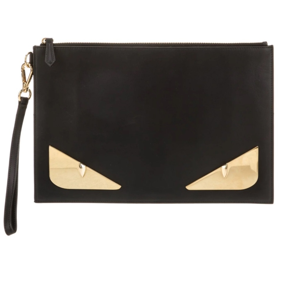 Authentic Fendi monster clutch